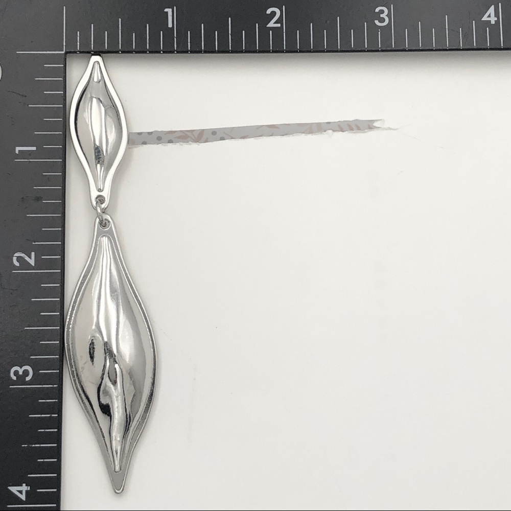 Long Clip On Statement Earrings - Picture 4 of 5